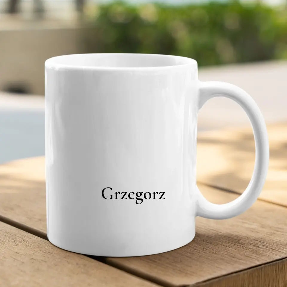 Najlepszy dziadek - Kubek z nadrukiem, spersonalizowany prezent dla dziadka