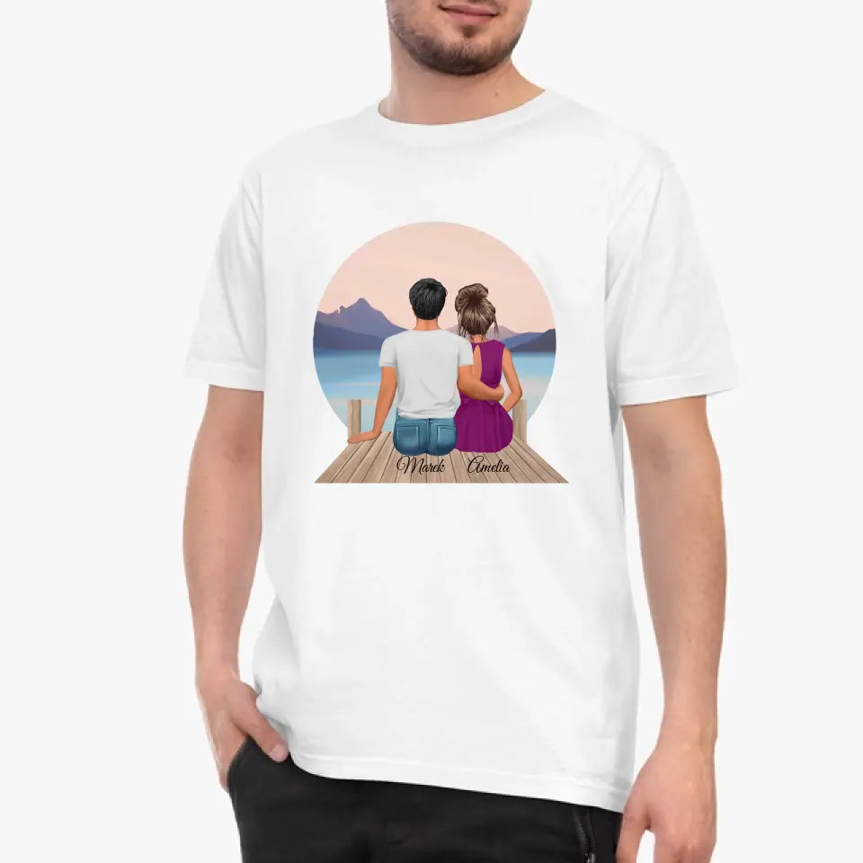 Koszulka dla par #1 - wyjątkowy prezent dla par, dziewczyn, kobiet, żon