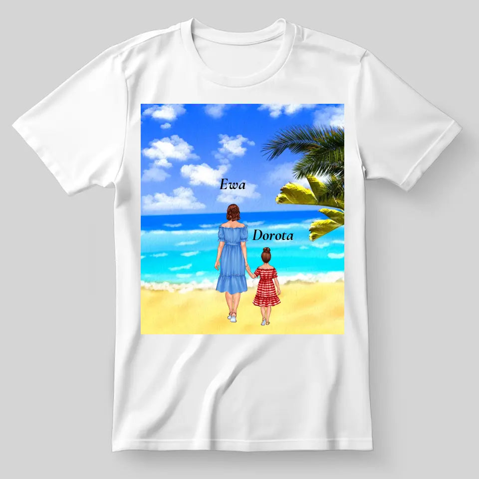 Mama i córki 2-4 osób - Personalizowana koszulka dla mamy #1