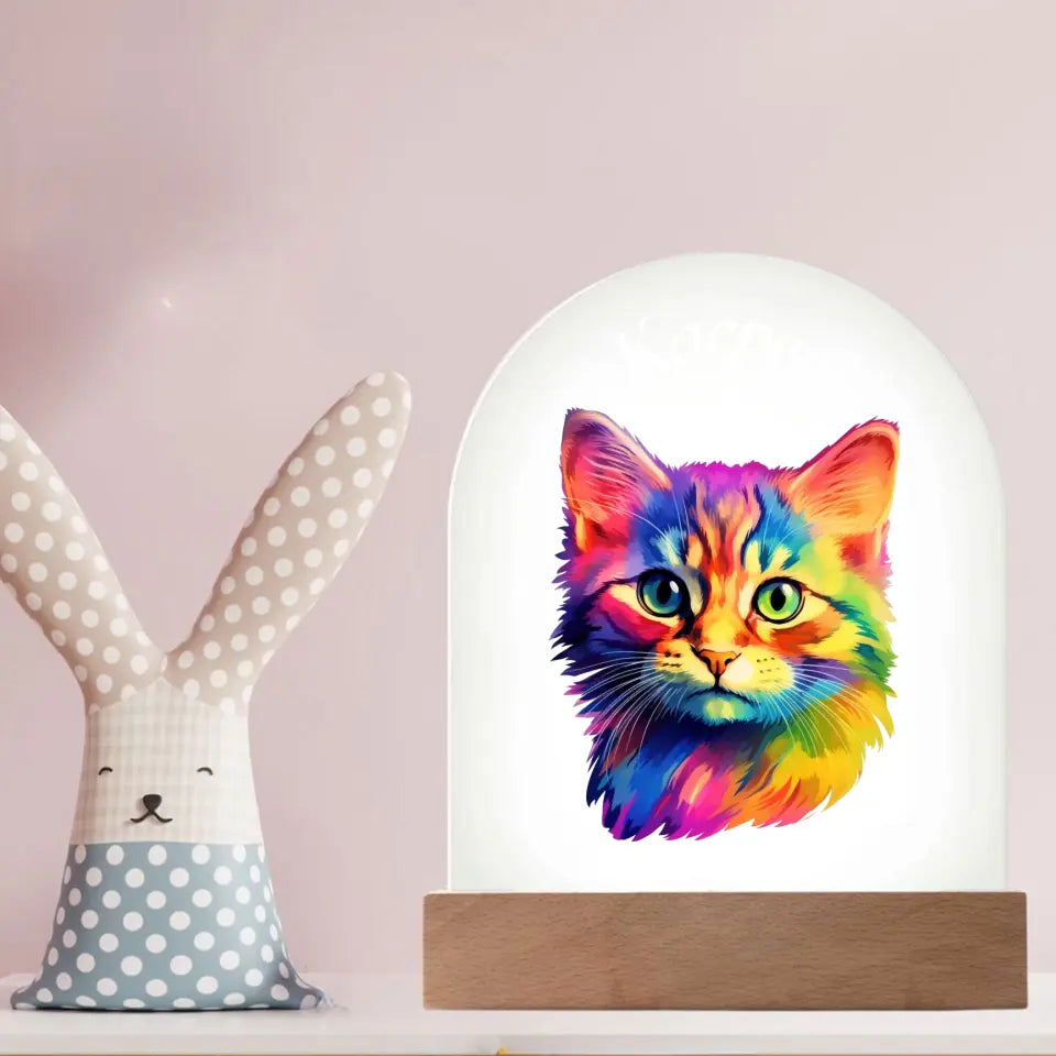 Lampka nocna dla dziecka - Tęczowe kocięta