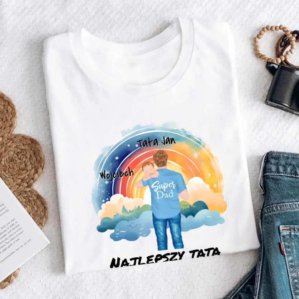Tata i syn - Personalizowana koszulka dla taty #6