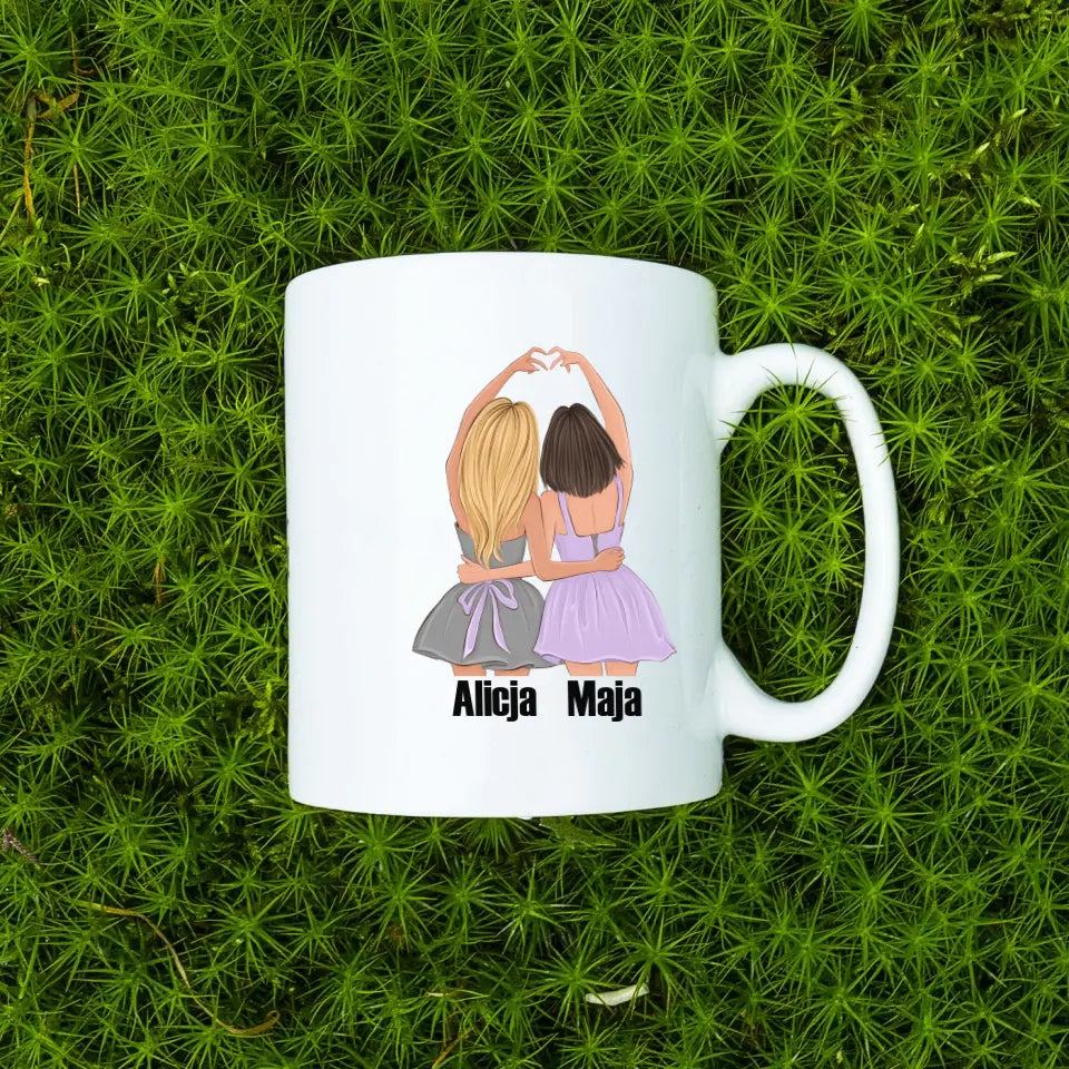 Kubek z imionami dla przyjaciółek - wyjątkowy prezent dla przyjaciółek #1