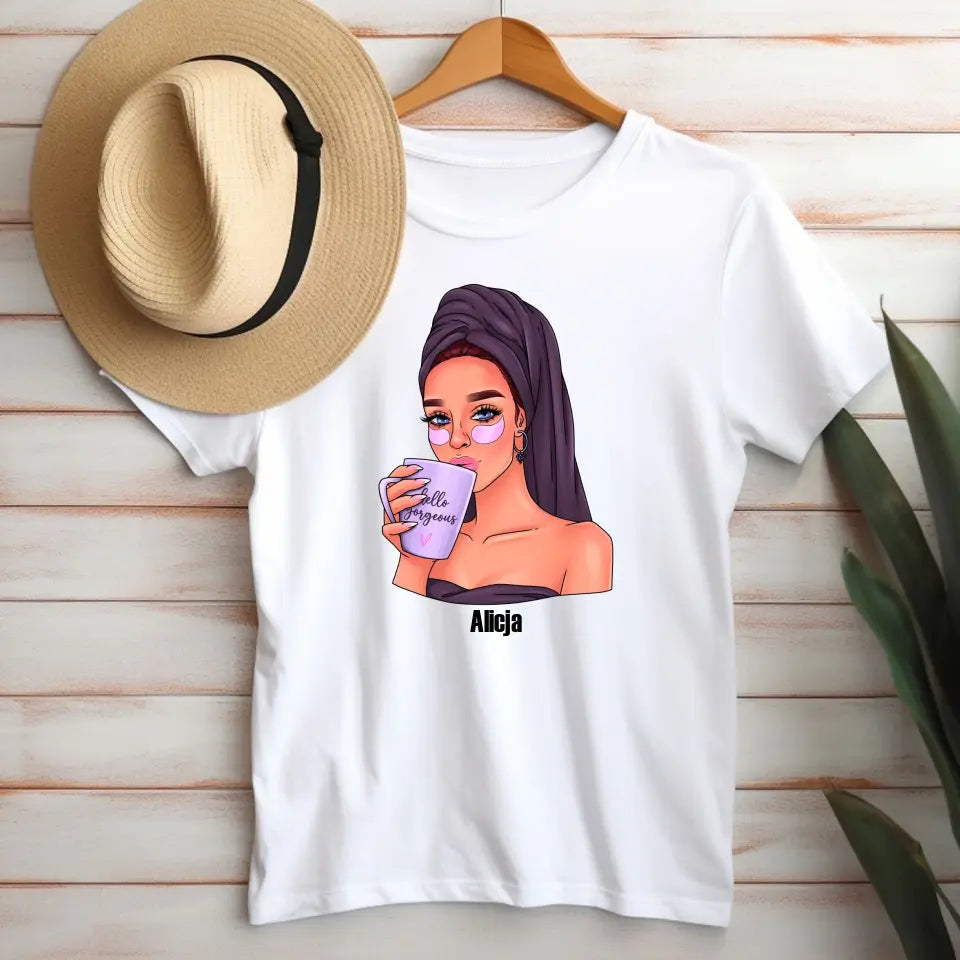 Dziewczyna w ręczniku - koszulka, wyjątkowy prezent dla dziewczyny, przyjaciółki