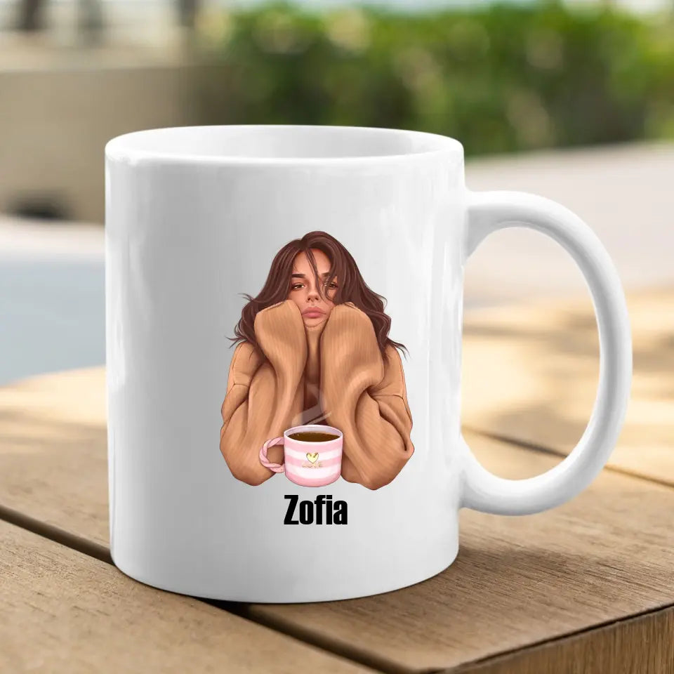 Poranna dziewczyna - Kubek dla dziewczyny, przyjaciółki