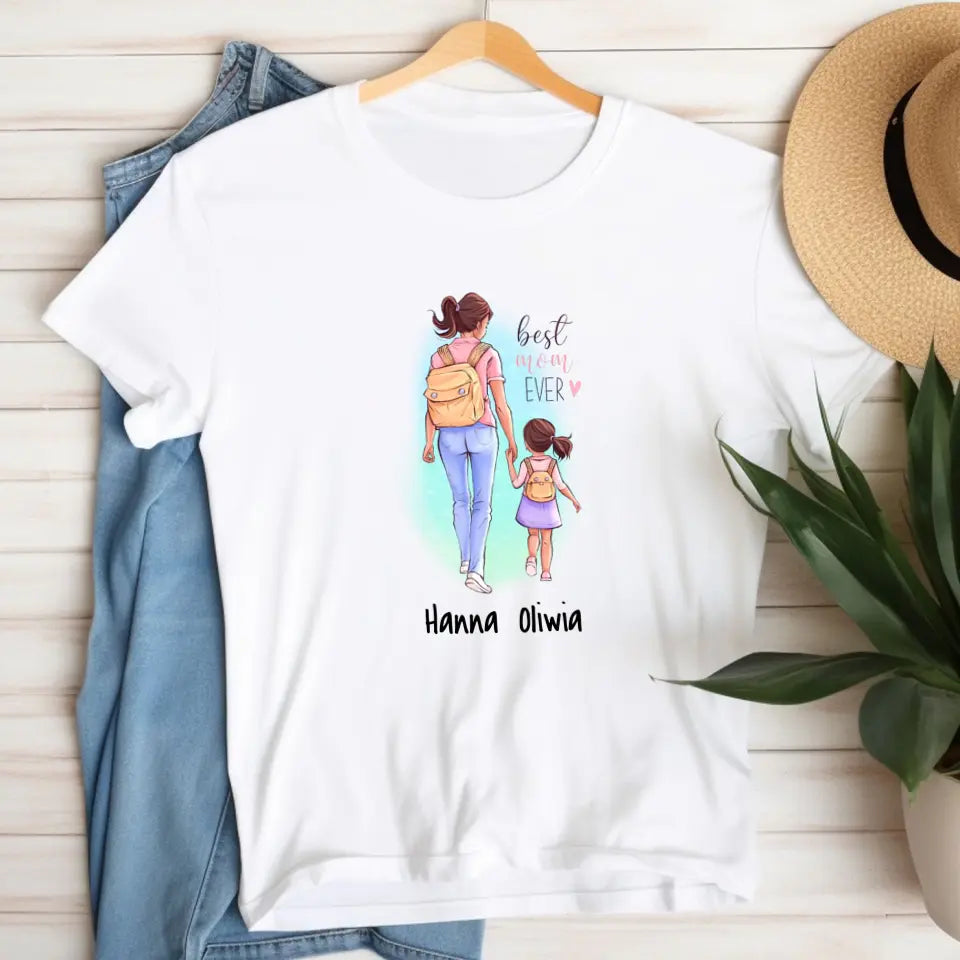 Mama i córka - Personalizowana koszulka dla mamy #4