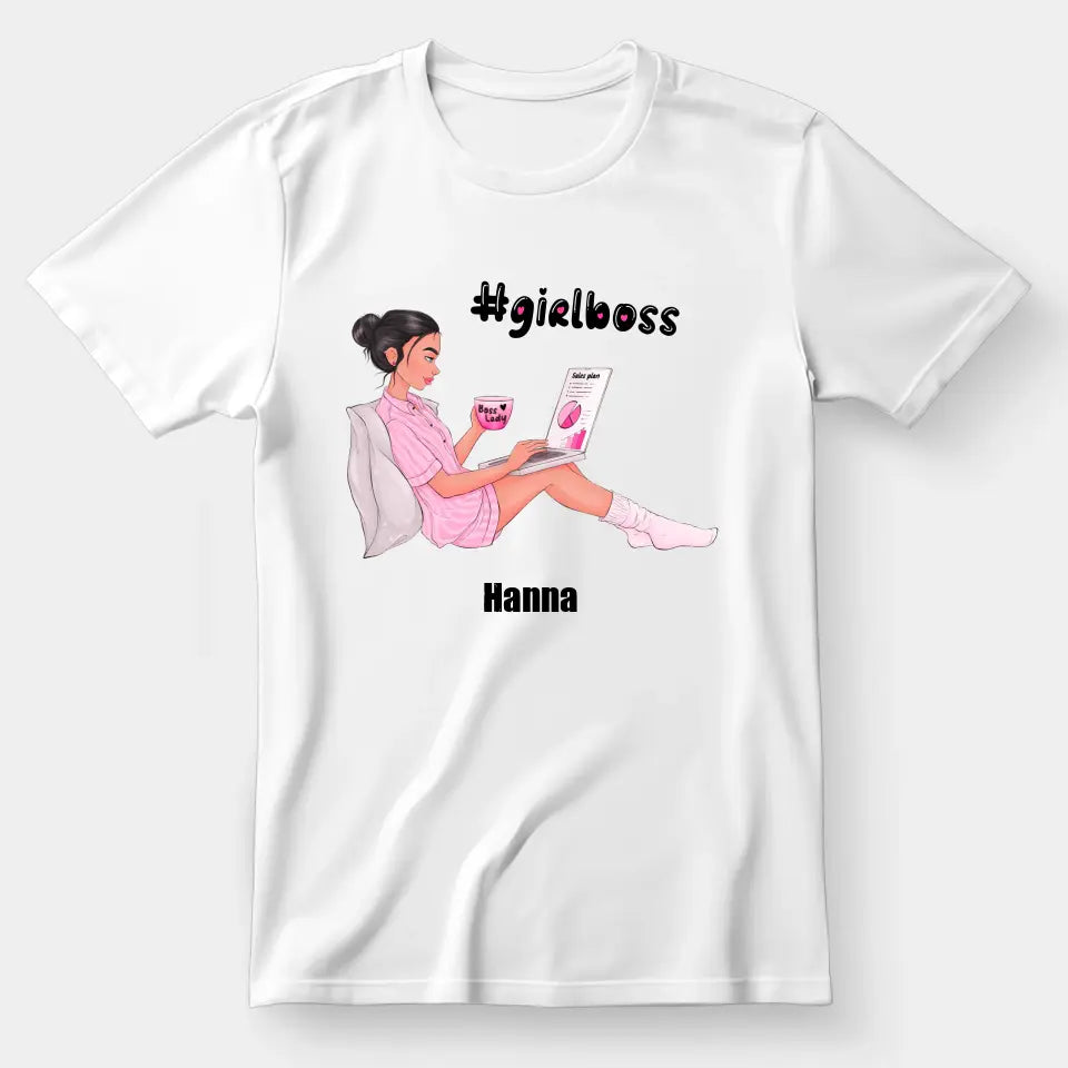 Girl Boss - koszulka, wyjątkowy prezent dla dziewczyny, przyjaciółki, dziewczyny szefa