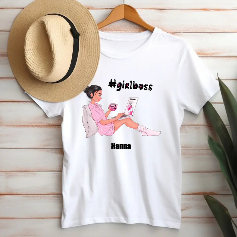 Girl Boss - koszulka, wyjątkowy prezent dla dziewczyny, przyjaciółki, dziewczyny szefa