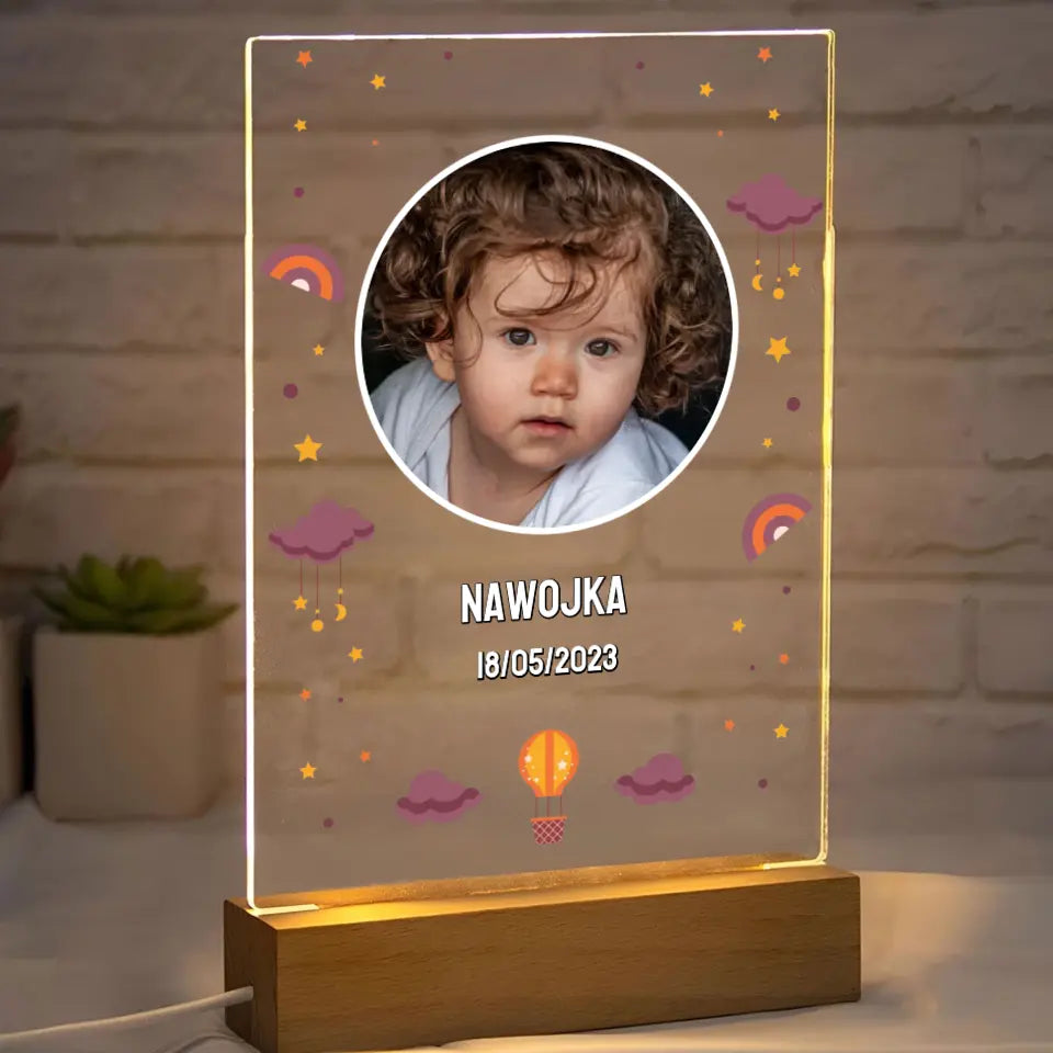 Dla ukochanego dziecka (dziewczynka) #2 - Druk na szkle, spersonalizowany prezent