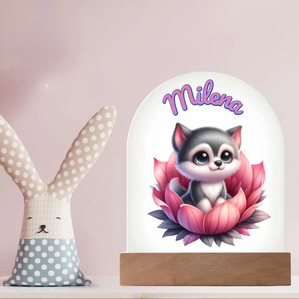 Lampka nocna dla dziecka - Słodki wilk