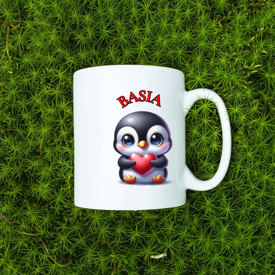 Słodki pingwin - Kubek, wyjątkowy prezent dla dziecka