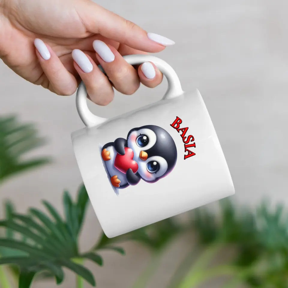 Słodki pingwin - Kubek, wyjątkowy prezent dla dziecka