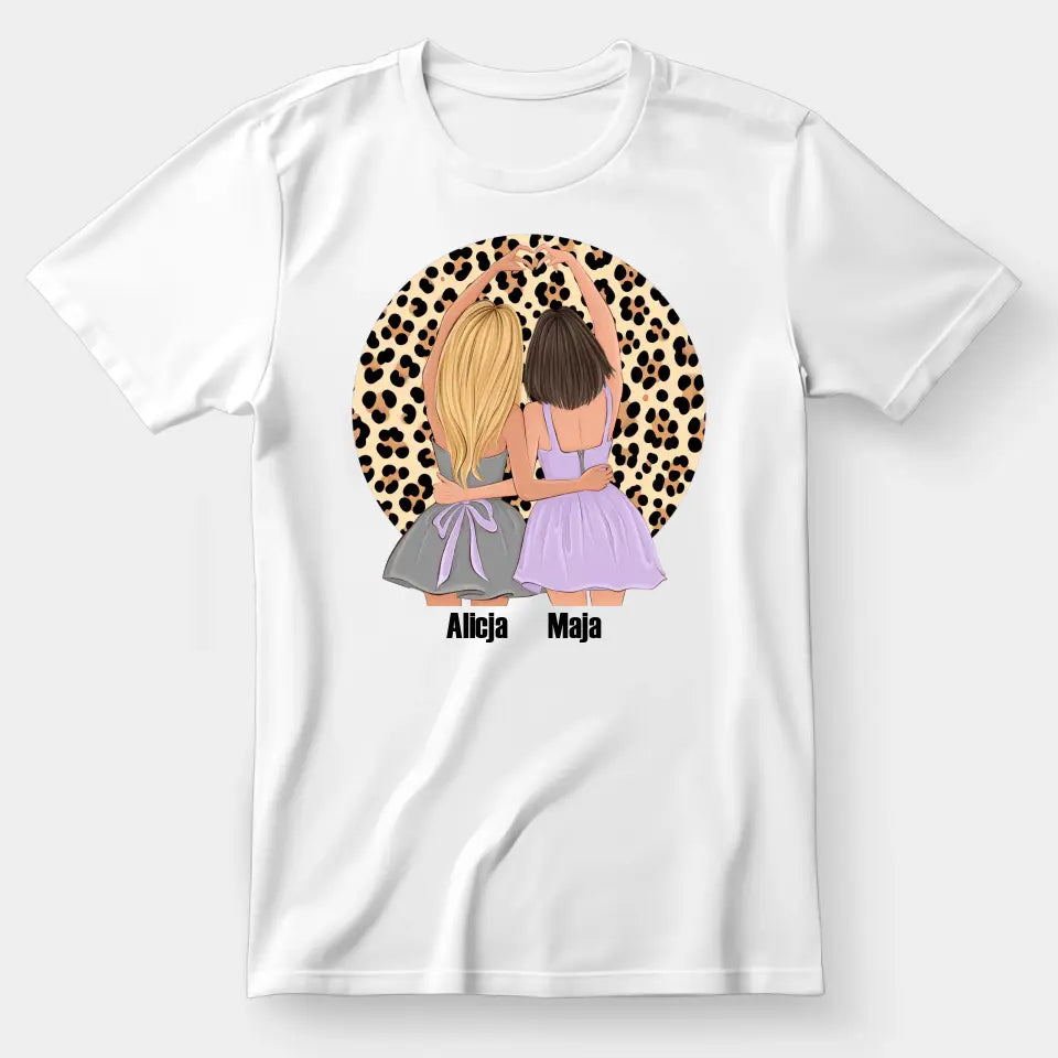 Koszulka z imionami dla przyjaciółek - wyjątkowy prezent dla przyjaciółek #4