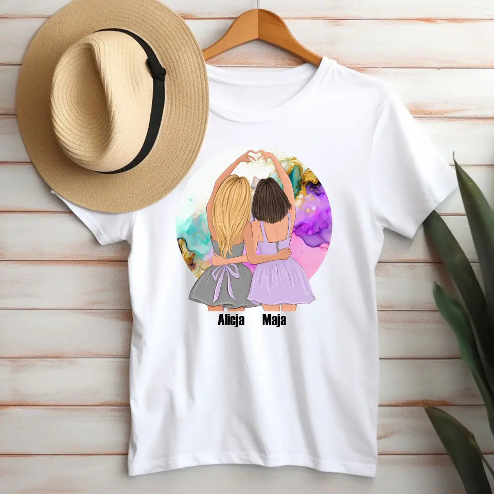 Koszulka z imionami dla przyjaciółek - wyjątkowy prezent dla przyjaciółek #5