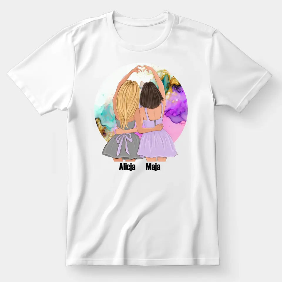 Koszulka z imionami dla przyjaciółek - wyjątkowy prezent dla przyjaciółek #5