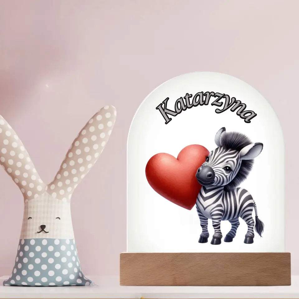 Lampka nocna dla dziecka - Urocza zebra