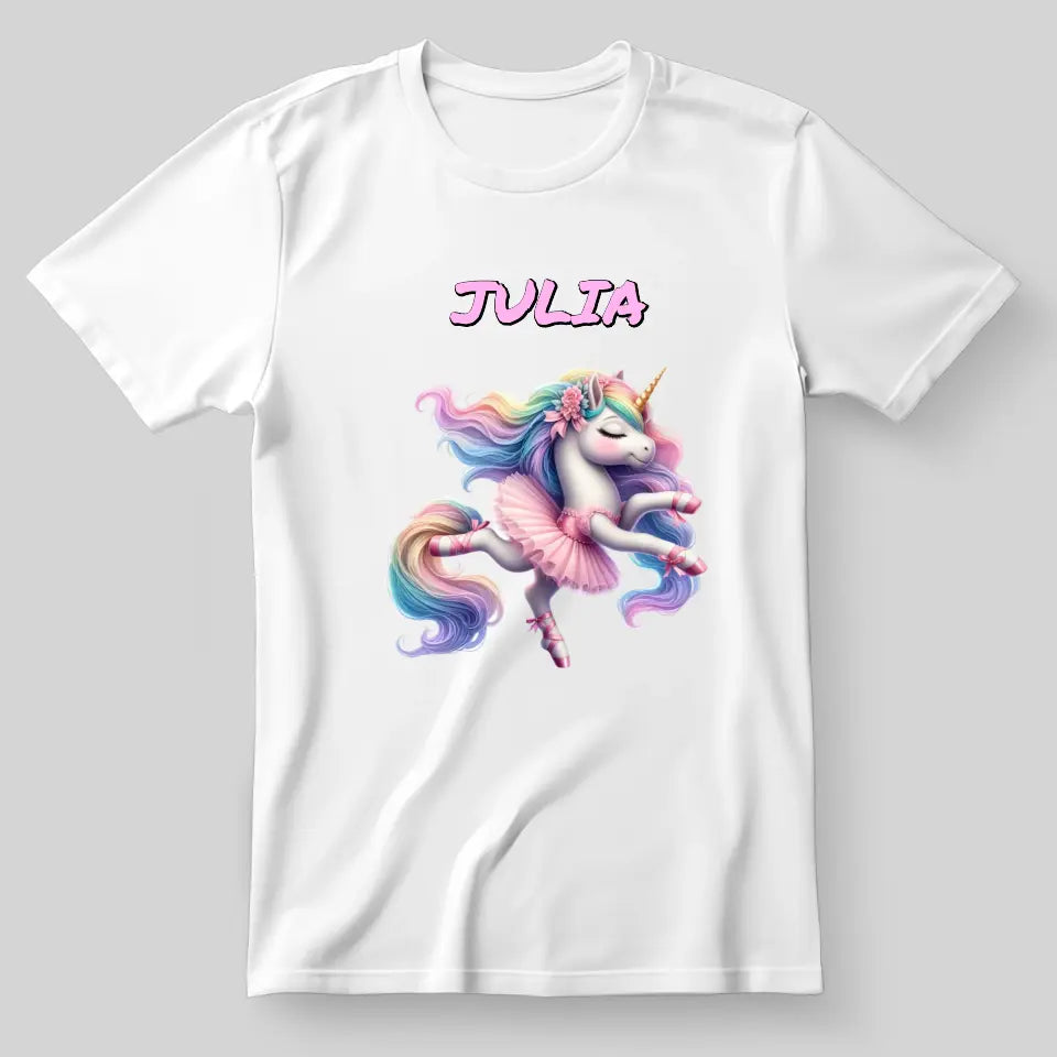 Baletnica jednorożec - koszulka, wyjątkowy prezent dla dziewczynki