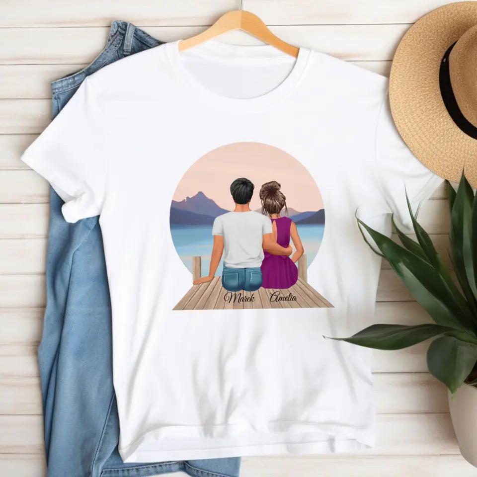 Koszulka dla par #1 - wyjątkowy prezent dla par, dziewczyn, kobiet, żon