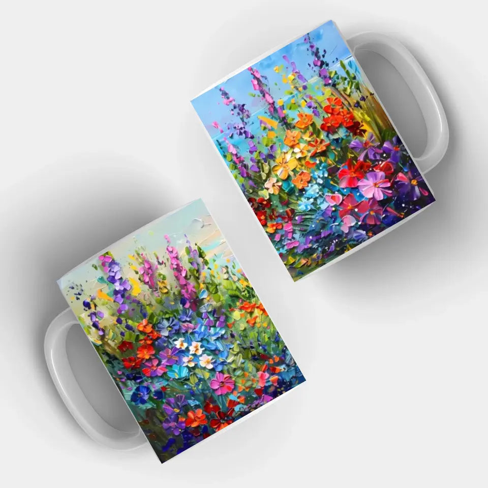 Kwietniki (Akwarela) - Kubek, wyjątkowy prezent dla kobiety