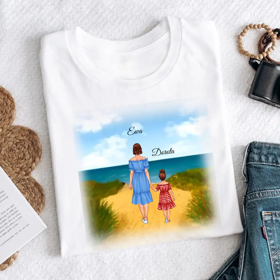 Mama i córka - Personalizowana koszulka dla mamy #2