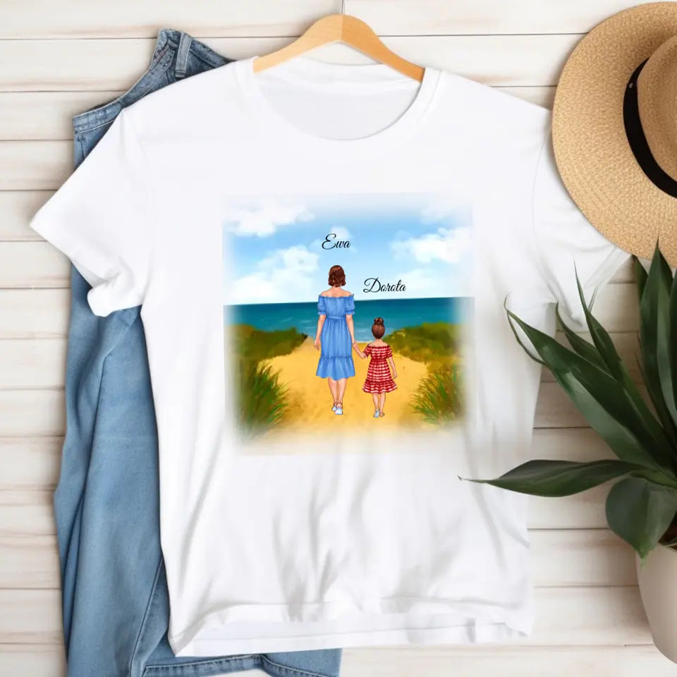 Mama i córka - Personalizowana koszulka dla mamy #2