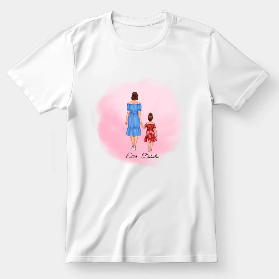Mama i córka - Personalizowana koszulka dla mamy #1