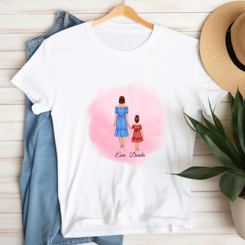 Mama i córka - Personalizowana koszulka dla mamy #1