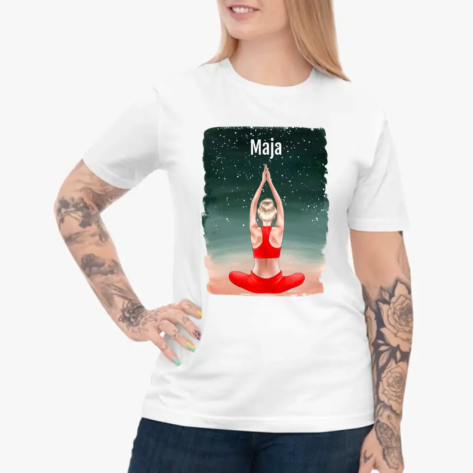 Yoga girl #2 - koszulka, wyjątkowy prezent dla dziewczyny, przyjaciółki, kobiety