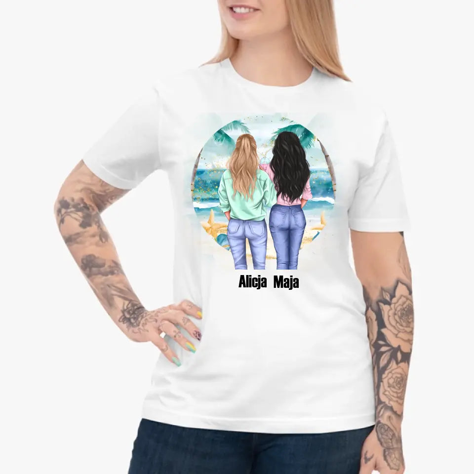 Koszulka z imionami dla przyjaciółek - wyjątkowy prezent dla przyjaciółek #2