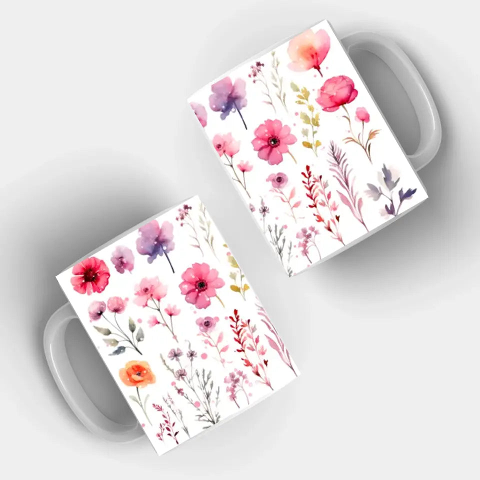 Kwiaty - Kubek, wyjątkowy prezent dla kobiety
