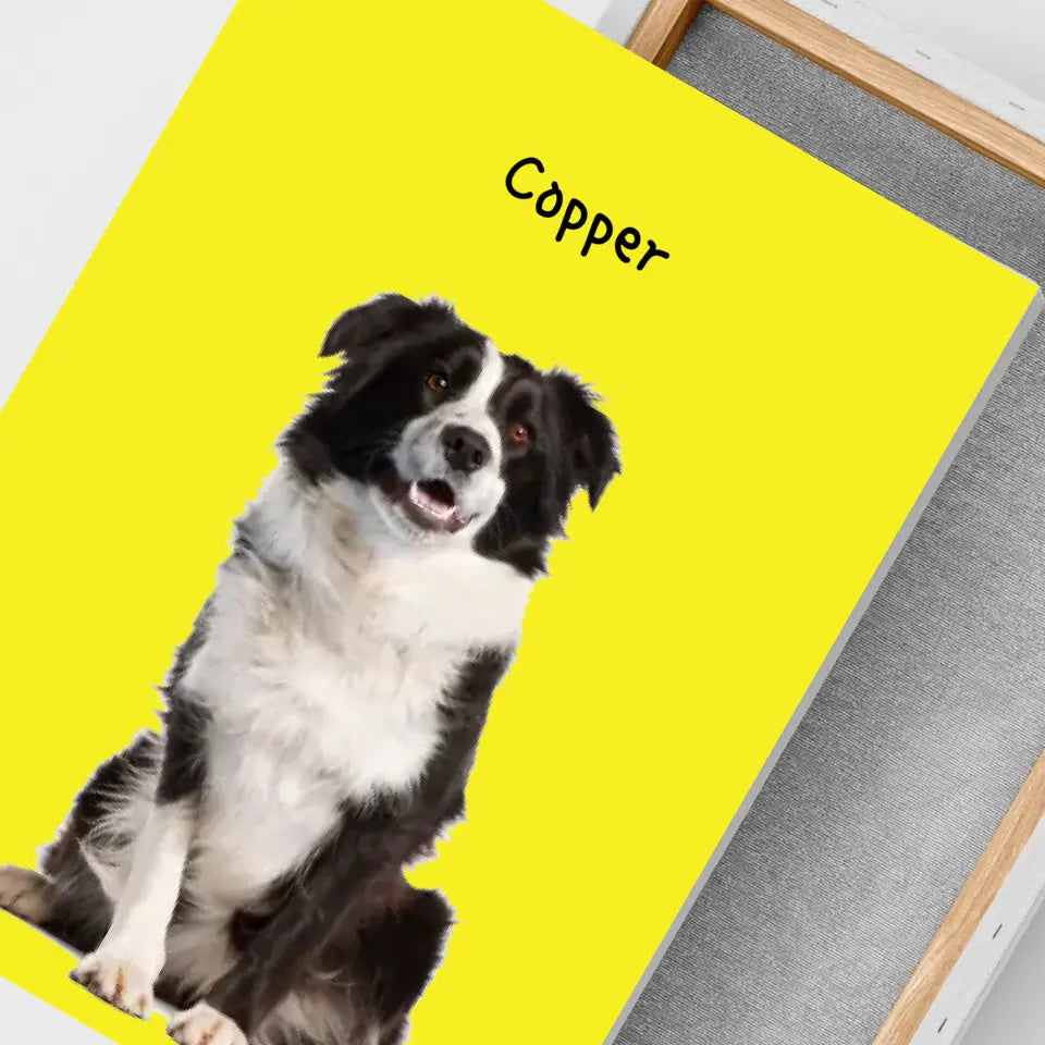 Zdjęcie psa - wydruki na płótnie, spersonalizowany prezent dla psa