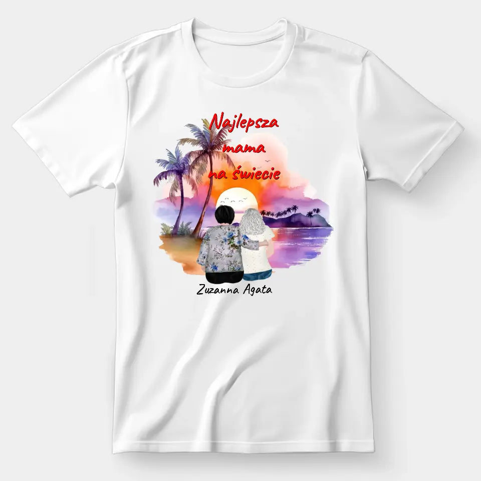 Mama i córka (Lato) - koszulka, wyjątkowy prezent dla mamy