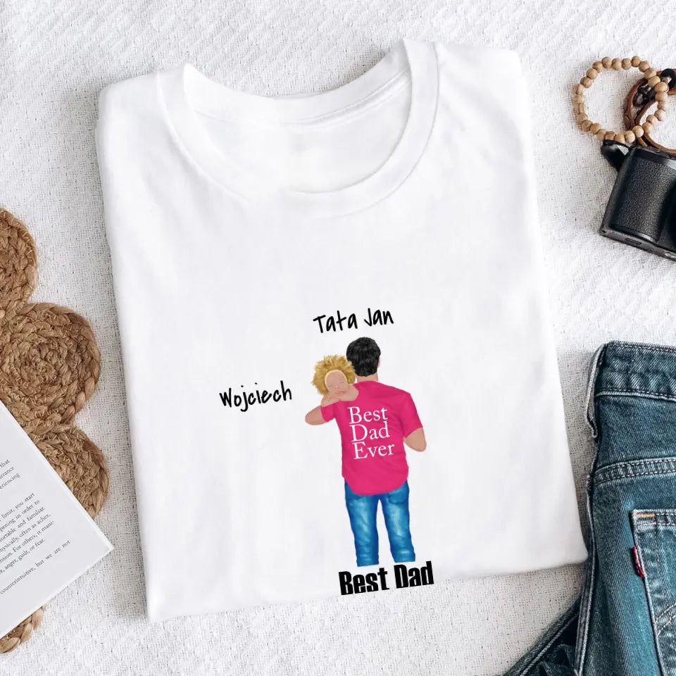 Tata i syn - Personalizowana koszulka dla taty #3