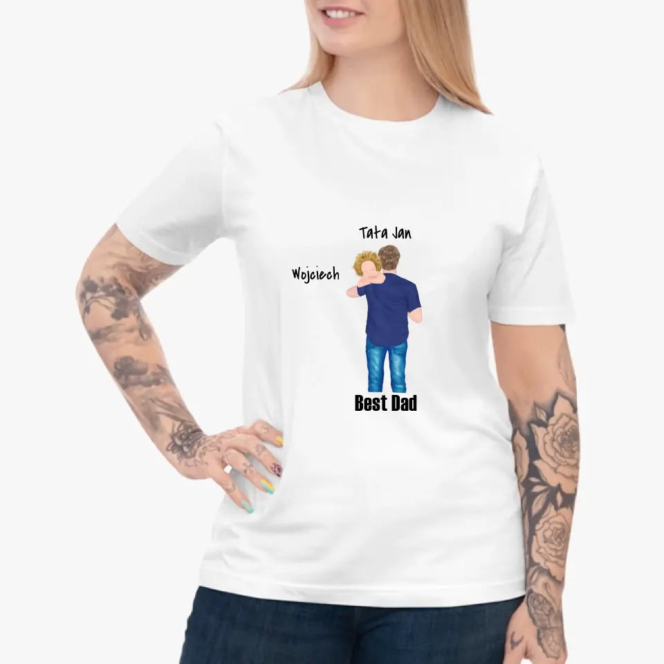 Tata i syn - Personalizowana koszulka dla taty #2