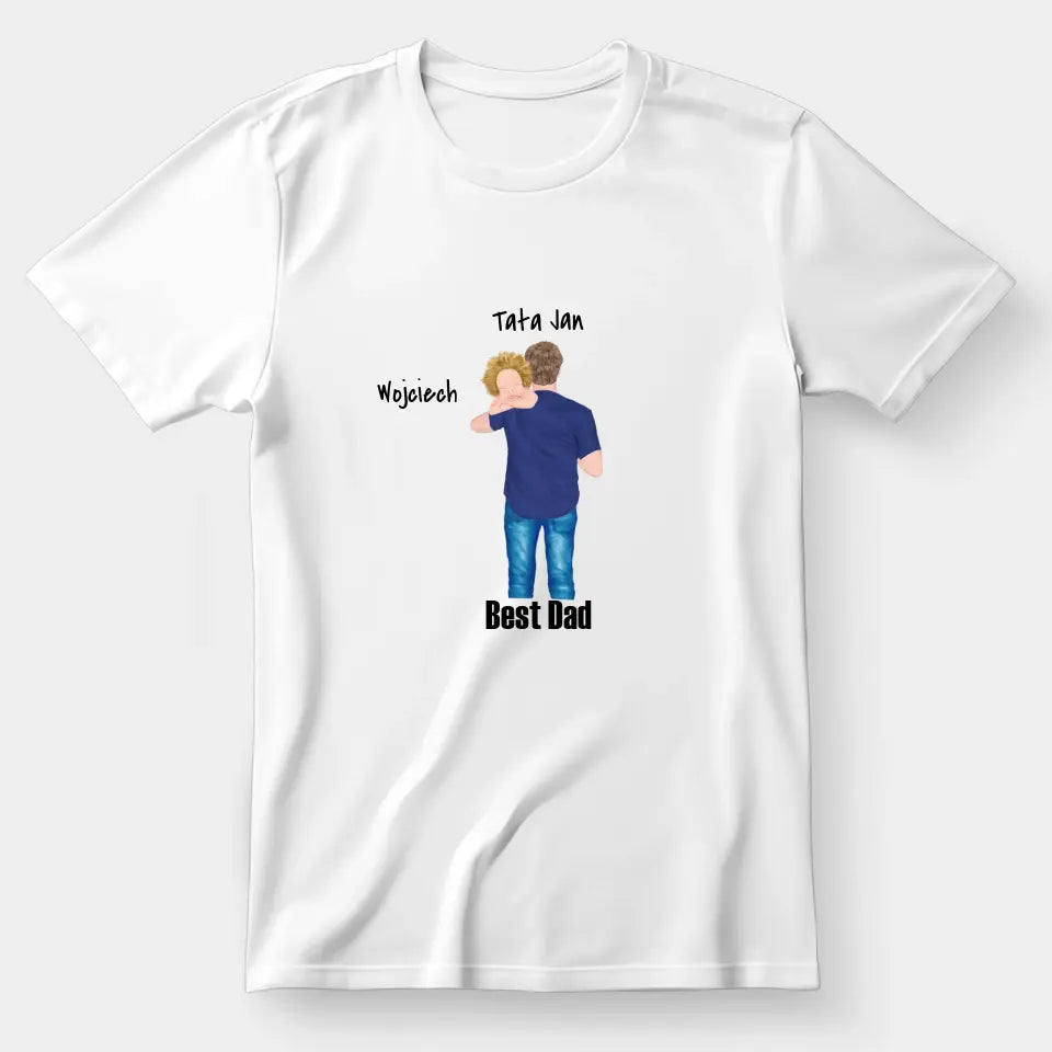 Tata i syn - Personalizowana koszulka dla taty #2