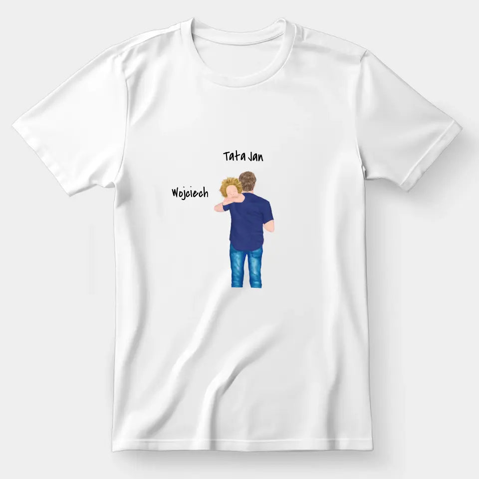 Tata i syn - Personalizowana koszulka dla taty #1