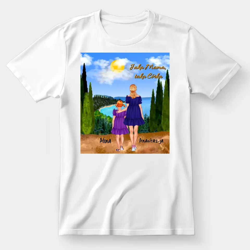 Mama i córka - Personalizowana koszulka dla mamy #3