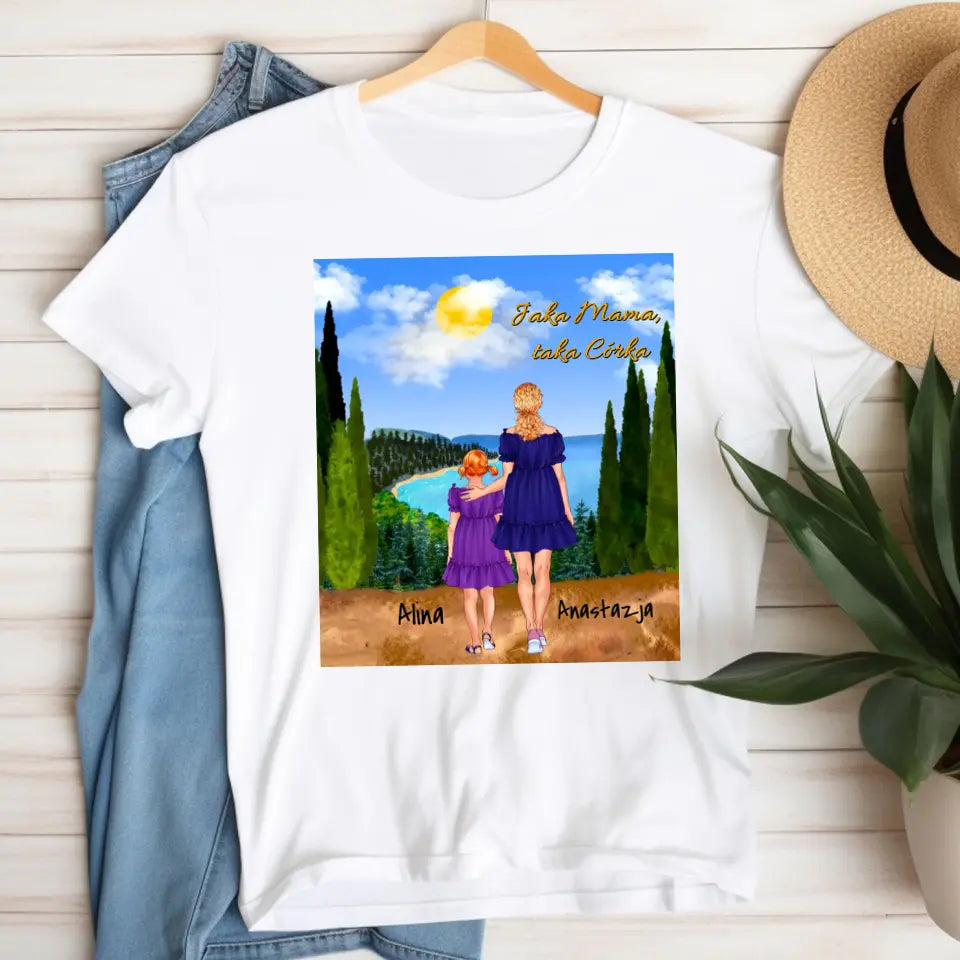 Mama i córka - Personalizowana koszulka dla mamy #3