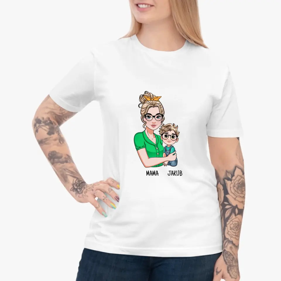 Mama z jednym dzieckiem - koszulka, wyjątkowy prezent dla mamy