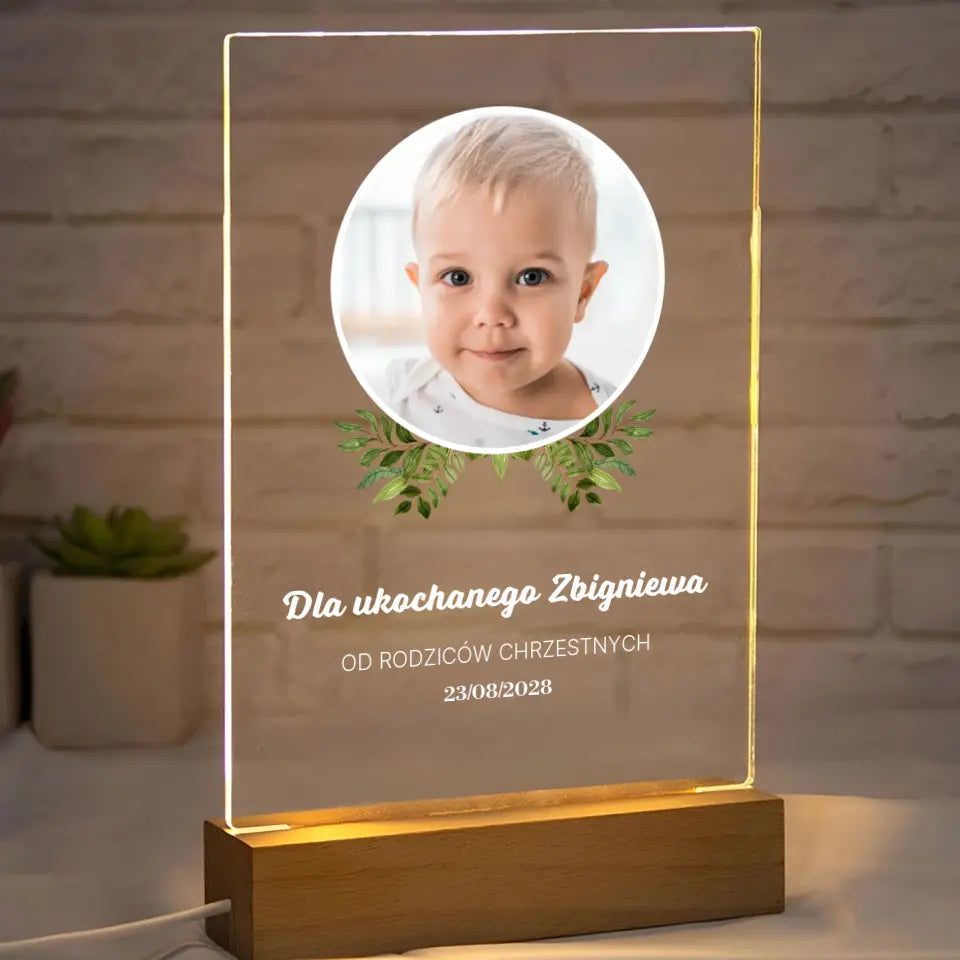 Dla ukochanego dziecka (chłopiec) - Druk na szkle, spersonalizowany prezent