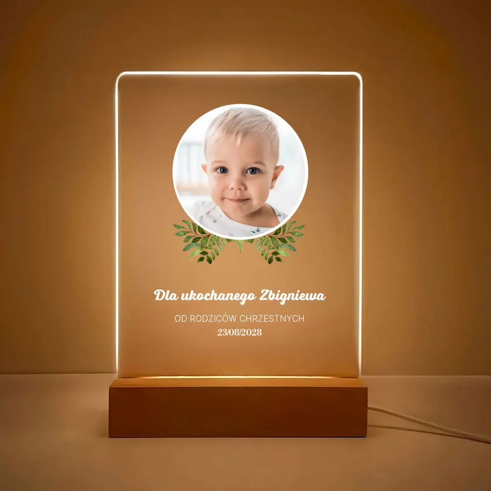 Dla ukochanego dziecka (chłopiec) - Druk na szkle, spersonalizowany prezent