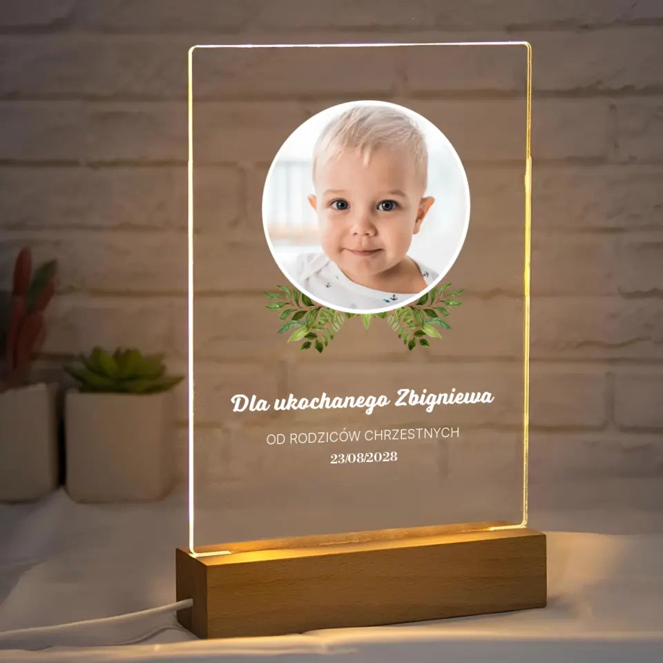 Dla ukochanego dziecka (chłopiec) - Druk na szkle, spersonalizowany prezent