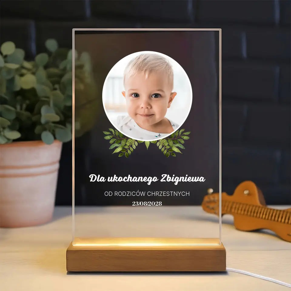 Dla ukochanego dziecka (chłopiec) - Druk na szkle, spersonalizowany prezent