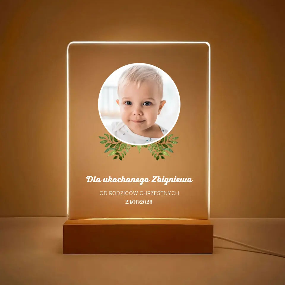 Dla ukochanego dziecka (chłopiec) - Druk na szkle, spersonalizowany prezent