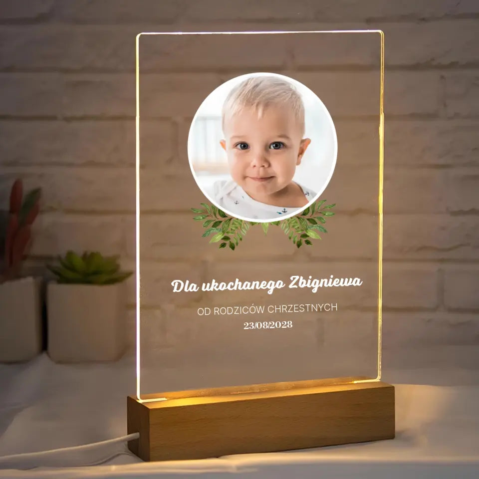 Dla ukochanego dziecka (chłopiec) - Druk na szkle, spersonalizowany prezent