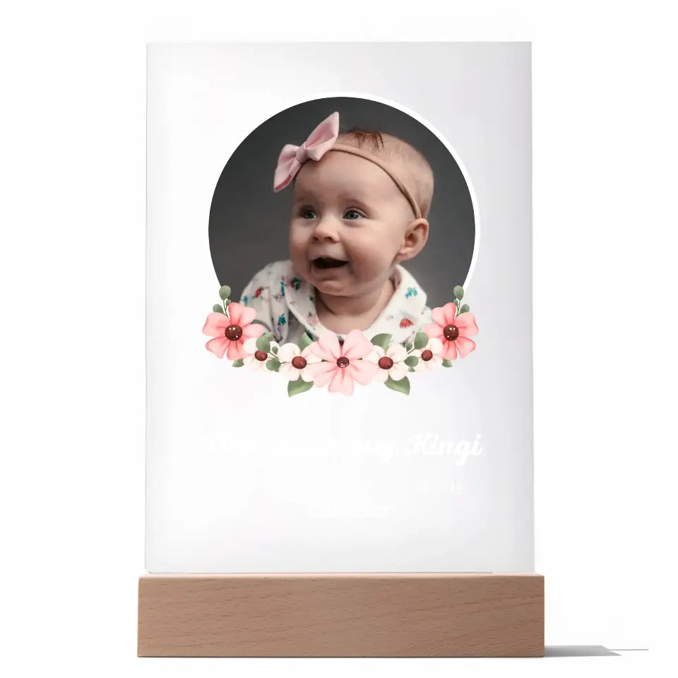 Dla ukochanego dziecka (dziewczynka) - Druk na szkle, spersonalizowany prezent