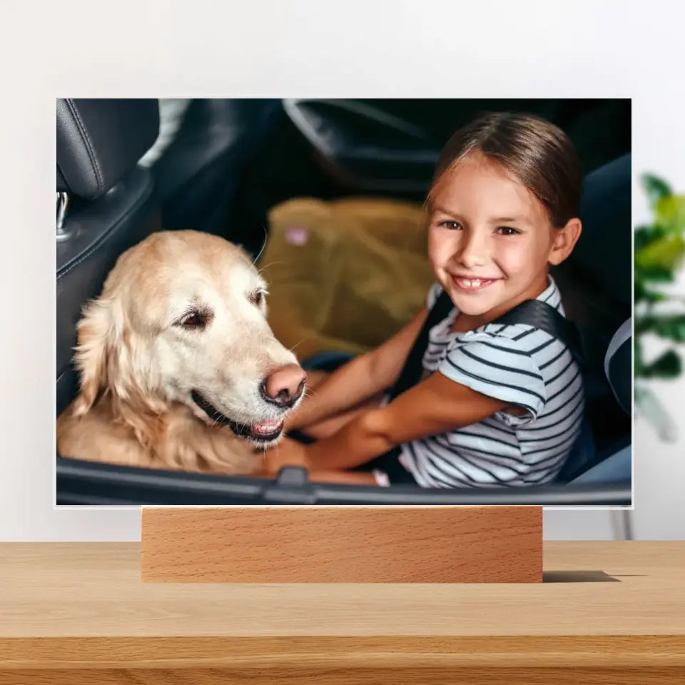 Fotografia z psem - Druk na szkle, spersonalizowany prezent