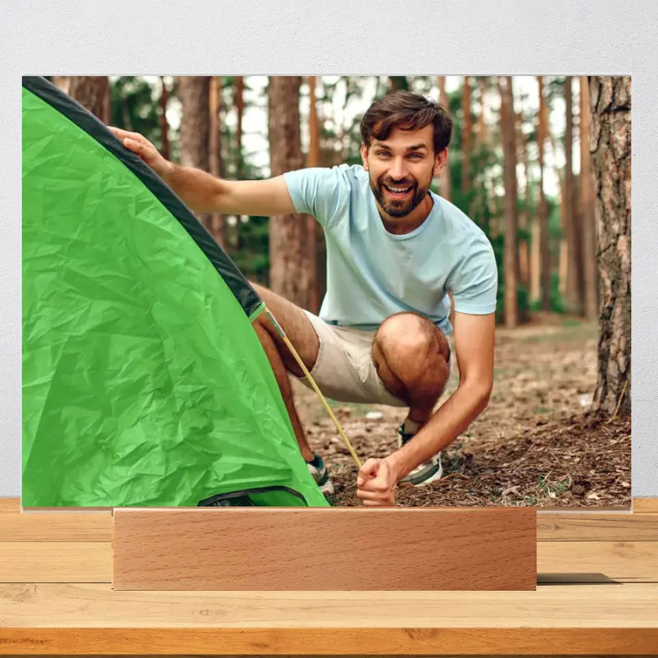 Zdjęcie mężczyzny - Druk na szkle, spersonalizowany prezent dla mężczyzny