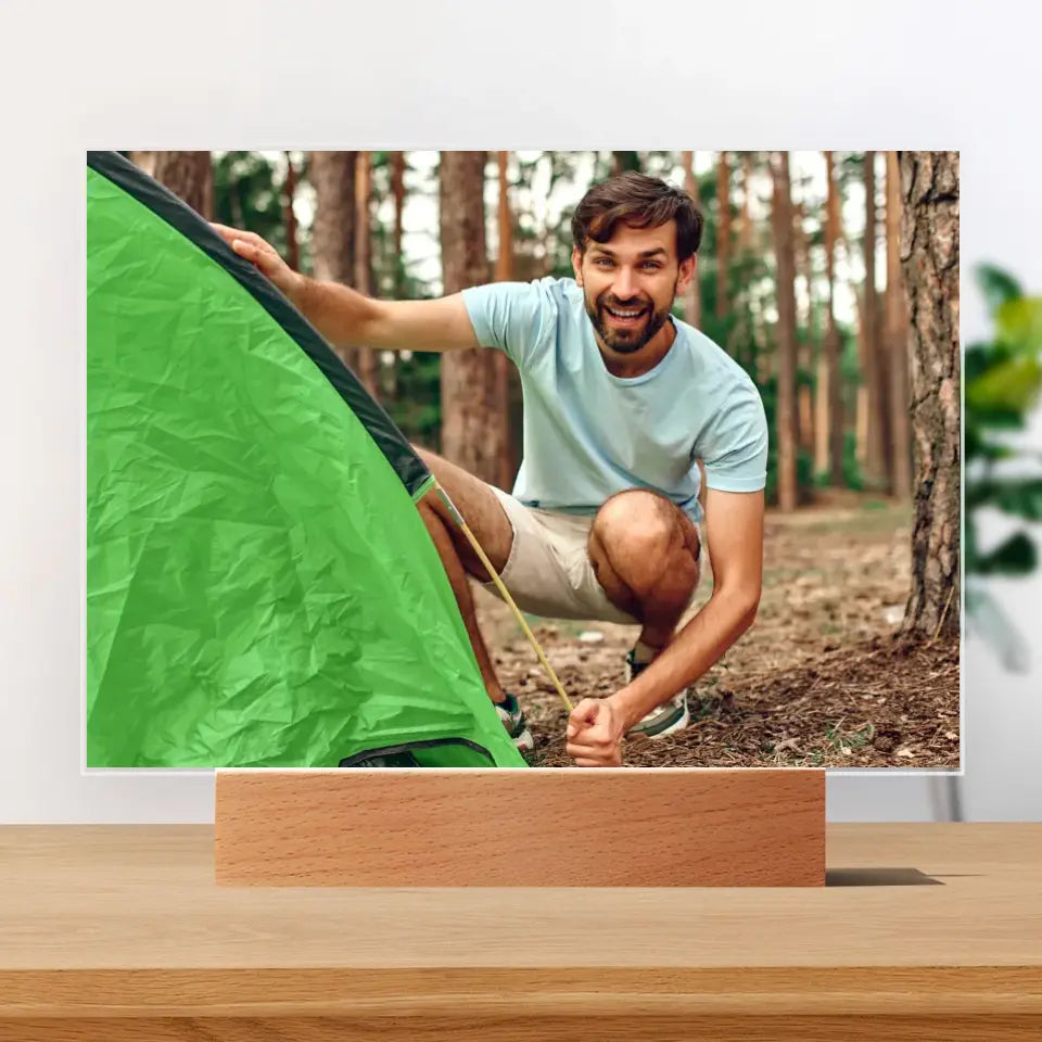 Zdjęcie mężczyzny - Druk na szkle, spersonalizowany prezent dla mężczyzny