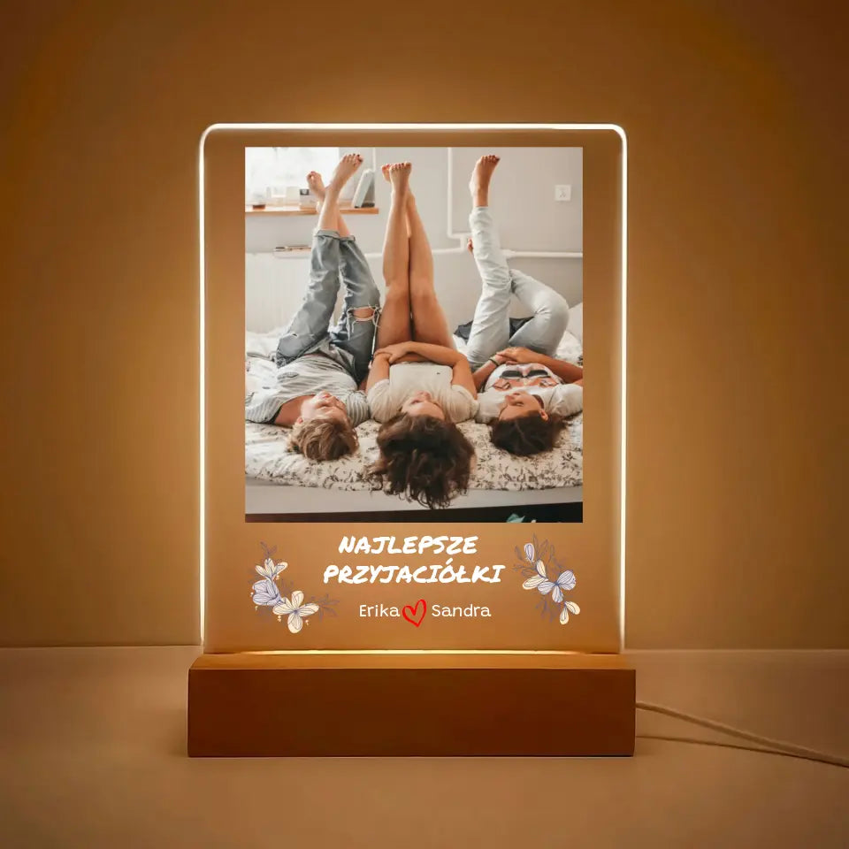 NAJLEPSZE PRZYJACIÓŁKI - Druk na szkle, spersonalizowany prezent dla przyjaciółki