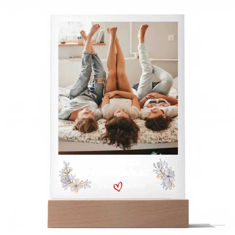 NAJLEPSZE PRZYJACIÓŁKI - Druk na szkle, spersonalizowany prezent dla przyjaciółki